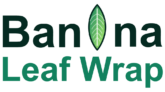 banana leaf wraps logo lockup illustrator